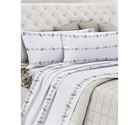 GEMITEX Juego de sábanas de algodón 100% algodón, Transpirable, sin sustancias nocivas, Calidad certificada Standard 100 by Oeko-Tex Fiducia nel Textil, matrimonial, G20/gris tórtola, diseñado en