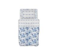 GEMITEX Juego de sábanas de algodón 100% algodón, Transpirable, sin sustancias nocivas, Calidad certificada estándar 100 by Oeko-Tex Fiducia nel Textile, Individual, G20/Blue, diseñado en Italia