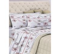 GEMITEX Juego de sábanas de algodón 100% algodón, Transpirable, sin sustancias nocivas, Calidad certificada estándar 100 by Oeko-Tex Fiducia nel Textil, matrimonial, G21/rosa, diseñado en Italia