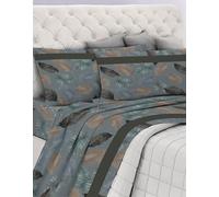 GEMITEX Juego de sábanas de algodón 100% algodón, Transpirable, sin sustancias nocivas, Calidad certificada estándar 100 by Oeko-Tex Fiducia nel Textil, matrimonial, G22/gris, diseñado en Italia