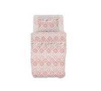 GEMITEX Juego de sábanas de algodón 100% algodón, Transpirable, sin sustancias nocivas, Calidad certificada Standard 100 by Oeko-Tex Fiducia nel Textile, Individual, G24/rosa, diseñado en Italia