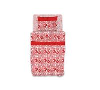 GEMITEX Juego de sábanas de algodón 100% algodón, Transpirable, sin sustancias nocivas, Calidad certificada Standard 100 by Oeko-Tex Fiducia nel Textile, Individual, G25/Coral, diseñado en Italia
