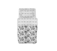 GEMITEX Juego de sábanas de algodón 100% algodón, Transpirable, sin sustancias nocivas, Calidad certificada Standard 100 by Oeko-Tex Fiducia nel Textile, Individual, G20/gris, diseñado en Italia