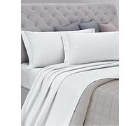 GEMITEX Juego de sábanas Fabricado en Italia de Franela de 100% algodón, para Cama de Matrimonio, línea Enjoy, Color Liso Gris Claro, con Tratamiento antipilling, Invernal, cálido y Ahorro en el