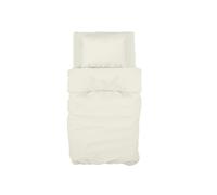 GEMITEX Juego de sábanas Individual, 100% algodón, Beige, Monocolor, antipilling e hipoalergénico, diseño Made in Italy, Incluye sábana encimera de 150 x 280 cm, sábana Bajera Ajustable de 90 x 190
