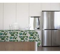 GEMITEX - Mantel de Verano Jungle Felpata Plus 140 x 140 Decoro 4107, Ideal para mesas de Exterior, Fiestas y Fiestas, Fabricado en Italia, PVC