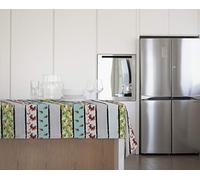 GEMITEX - Mantel de Verano Tropical Afelpado Plus 140 x 240 decoración 4108, Ideal para mesas de Exterior, Fiestas y Fiestas, Fabricado en Italia, PVC