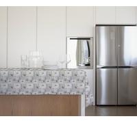 GEMITEX Mantel Tradition, Afelpado Encerado, Impermeable y Antimanchas, decoración 4136 Puglia Olive, Ideal para mesas cuadradas y Redondas de 4 Personas, 140 x 140 cm, Fabricado en Italia, Acabado