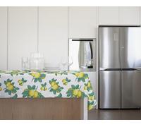 GEMITEX Mantel Tradition, Afelpado Encerado Impermeable y Antimanchas, decoración 4138 Limones de Sorrento, Ideal para mesas cuadradas y Redondas de 6/8 Personas, 140 x 180 cm, Fabricado en Italia,