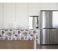 GEMITEX Mantel Tradition, Afelpado, Encerado, Impermeable y Antimanchas, decoración 4140 Provenza Lavanda, Ideal para mesas rectangulares para 6/8 Personas, 140 x 180 cm, Fabricado en Italia, Acabado