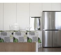 GEMITEX Mantel Tradition, Afelpado, Encerado, Impermeable y Antimanchas, decoración 4146 Modern Jungle, Ideal para mesas rectangulares para 10/12 Personas, 140 x 240 cm, Fabricado en Italia, Acabado