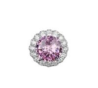 GemKing R0321 Creative and simple imitation sapphire round ring retro Austrian crystal 6ct ring