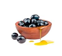 Gemlik Aceitunas negras oleosas selenio - 1 kg - Aceitunas turcas naturales | Fermentadas tradicionalmente, sin conservantes, condimento intenso