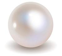 GEMS RIVER 4,25 trucos de 3,35 quilates con perlas de agua dulce (motivos) anillo ajustable | Natural y certificado | Piedra astrológica | Efectos positivos | Hombres y mujeres (A17), gemas, perlas,