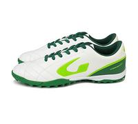GEMS Scarpa Torneo X, Sneaker Unisex Adulto, Blanco/Verde/Verde ÁCIDO, 39 EU