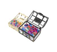 Gems Storage Box Pirate Theme Box Decoration Craftsmanship 10.50X8.00X6.50cm Decorative Pirate Chest 1 Set