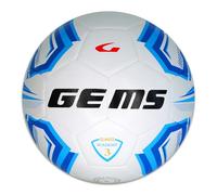 GEMS UN07-0302 - Balón olímpico Academy Unisex de fútbol Blanco/Azul, Talla 3
