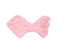 gemshan Máscara de ojos de cuarzo, máscara de ojos de jade rosa con cristal natural, elimina las arrugas, hinchazón, dolor de cabeza y migraña (#1-cuarzo rosa)