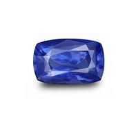 GEMSJEWELS Gemas certificadas sin calentar 7.25 ratti 6.30 quilates AA++ piedra preciosa suelta de zafiro azul natural de calidad original (propósito astrológico), zafiro azul natural / Neelam