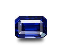 GEMSJEWELS Gemas certificadas sin calentar 9.25 ratti 8.30 quilates AA++ piedra preciosa suelta de zafiro azul natural de calidad original (propósito astrológico), zafiro azul natural / Neelam