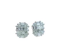 Gemstone 100% Solid S Stud Earring For Women Fine Jewelry