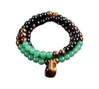 Gemstone Necklace - 8mm Round Beads Long Jewelry, Crystal Pendant Gemstone Necklace, Birthday, Holiday, Party, Celebration, Family, Friends, Natural Gemstonee Neecklace, Beaded , Crystal , Spiritual J