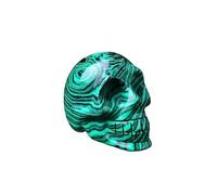 Gemstone Skull Collection - Handcrafted Crystal Skulls in for Home Décor, or Gift(Malachite(about5*3.1 * 3.7cm))