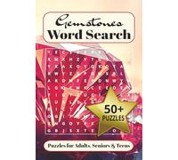 Gemstones Word Search: 55 Easy-to-Read Puzzles for Adults & Seniors | Brain Training Activity Book with Solutions | 6x9 Inches, 110 Pages | Perfect Gift for Relaxation and Mental Fitness