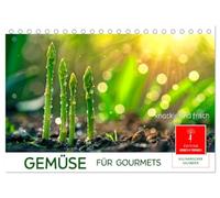 Gemüse für Gourmets (Tischkalender 2026 DIN A5 quer), CALVENDO Monatskalender: Die Lust auf Ernte und den Genuss der Aromen wecken.