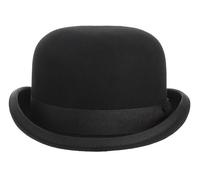 GEMVIE Bombín Sombrero Hongo Negro Clásico - 100% Lana de Calidad Teatro para Hombre y Mujer - Sombrero Retro Elegante para Ropa Masculina y Femenina - Talla 55 (Color Negro)