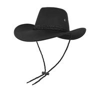 GEMVIE Sombrero de Cowboy Hombre Sombrero de Vaquero de ala Ancha Vintage Estilo Australiano Western Down Under Bush Hat