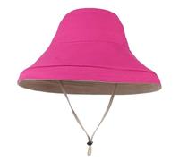 GEMVIE Sombrero de Sol Pescador para Mujer Verano Playa ala Ancha Grande Reversible Gorras de Pesca,Protector del Sol Unisex (Rosado)