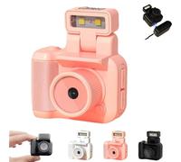 Gen.2 Mini Retro Keychain Camera - Pocket-Sized Fun with Vintage Flair, Portable Point Mini Camera with 6 Filters, 2025 New 64g HD Cameras for Travel. (16g,Pink)
