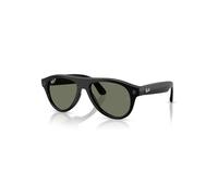 Ray-Ban Unisex Ray-Ban Meta (Gen 3) Aviator - Color del Marco: Negro, Color de la Lente: Polarizadas verde
