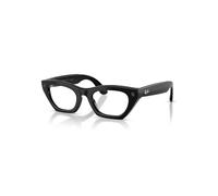 RAY-BAN Meta Gen 3 Zena - Gafas con IA - Negro Brillante | Más de 8 h de batería, 6 micrófonos, montura fina - lentes transparentes con filtro de luz azul y tratamiento antirreflejante