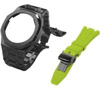 Gen 5 Metal Watch Case Bezel Strap+Fluororubber Watch Band Combination Set，For GA2100 GA2110 GAB2100 GM2100 Mod Kit for Watch Full