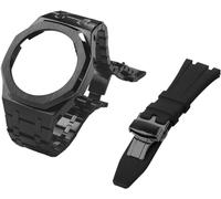 Gen 5 Metal Watch Case Bezel Strap+Fluororubber Watch Band Combination Set，For GA2100 GA2110 GAB2100 GM2100 Mod Kit for Watch Full