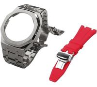 Gen 5 Metal Watch Case Bezel Strap+Fluororubber Watch Band Combination Set，For GA2100 GA2110 GAB2100 GM2100 Mod Kit for Watch Full