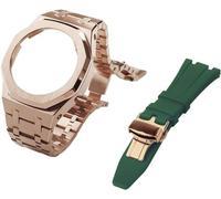 Gen 5 Metal Watch Case Bezel Strap+Fluororubber Watch Band Combination Set,For GA2100 GA2110 GAB2100 GM2100 Mod Kit for Watch Full