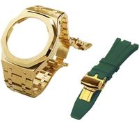 Gen 5 Metal Watch Case Bezel Strap+Fluororubber Watch Band Combination Set，For GA2100 GA2110 GAB2100 GM2100 Mod Kit for Watch Full