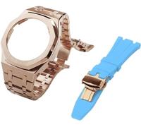 Gen 5 Metal Watch Case Bezel Strap+Fluororubber Watch Band Combination Set，For GA2100 GA2110 GAB2100 GM2100 Mod Kit for Watch Full
