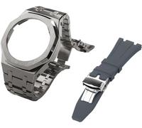 Gen 5 Metal Watch Case Bezel Strap+Fluororubber Watch Band Combination Set，For GA2100 GA2110 GAB2100 GM2100 Mod Kit for Watch Full