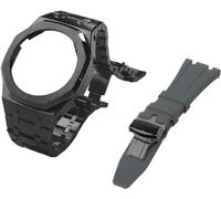 Gen 5 Metal Watch Case Bezel Strap+Fluororubber Watch Band Combination Set，For GA2100 GA2110 GAB2100 GM2100 Mod Kit for Watch Full