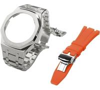 Gen 5 Metal Watch Case Bezel Strap+Fluororubber Watch Band Combination Set，For GA2100 GA2110 GAB2100 GM2100 Mod Kit for Watch Full