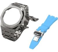 Gen 5 Metal Watch Case Bezel Strap+Fluororubber Watch Band Combination Set，For GA2100 GA2110 GAB2100 GM2100 Mod Kit for Watch Full