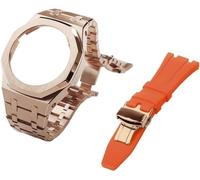 Gen 5 Metal Watch Case Bezel Strap+Fluororubber Watch Band Combination Set,For GA2100 GA2110 GAB2100 GM2100 Mod Kit for Watch Full