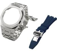 Gen 5 Metal Watch Case Strap+Fluororubber Watch Band Combination Conjunto de la banda, para GA2100 GA2110 GAB2100 GM2100 MOD Kit para reloj completo