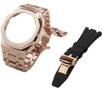 Gen 5 Metal Watch Case Strap+Fluororubber Watch Band Combination Conjunto de la banda, para GA2100 GA2110 GAB2100 GM2100 MOD Kit para reloj completo