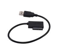Gen Adaptador USB 2.0 a Mini Sata II, Adaptador De 13 Pines para CD/DVD Portátil Slimline Drive, Nuevo