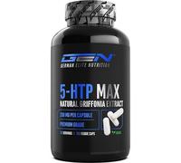 GEN GERMAN ELITE NUTRITION 5-HTP MAX - 200 mg de 5-HTP - 120 Cápsulas | Extra Alta Dosificación - Extracto Natural de Griffonia Simplicifolia - 30 % de 5-HTP - Vegano